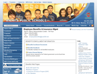 employeebenefits.usd259.org screenshot