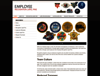 employeerecognitionlapelpins.com screenshot