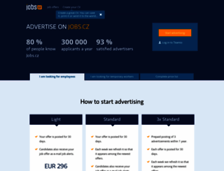 employers.jobs.cz screenshot