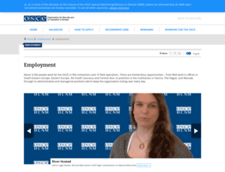 employment.osce.org screenshot