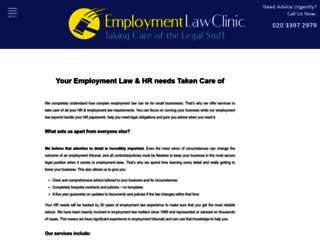 employmentlawclinic.com screenshot
