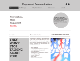 empoweredcommunications.co.uk screenshot