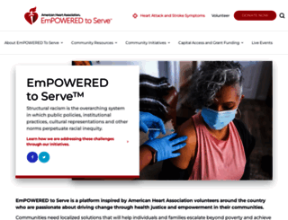 empoweredtoserve.heart.org screenshot
