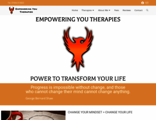 empoweringyoutherapies.co.uk screenshot