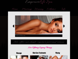 empowerlifespa.com screenshot