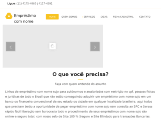 emprestimocomonomesujo.com.br screenshot