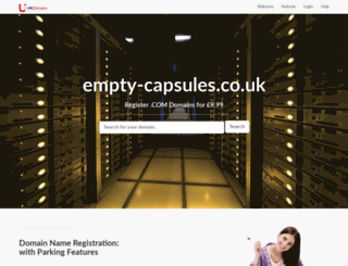 empty-capsules.co.uk screenshot