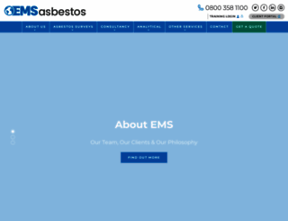 ems-asbestos.co.uk screenshot