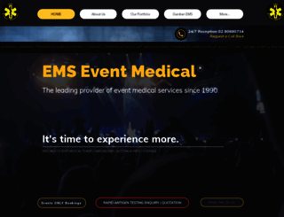 emseventmedical.com.au screenshot