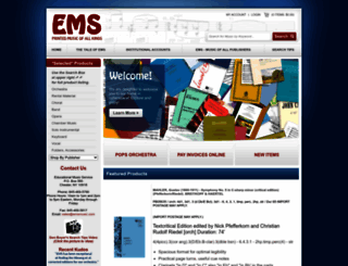 emsmusic.com screenshot