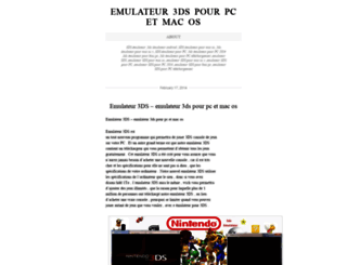 emulateur3dspourpcetmacos.wordpress.com screenshot