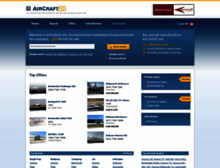 en-ca.aircraft24.com screenshot