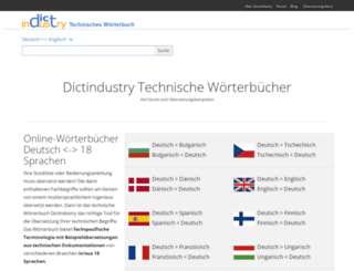 en.dictindustry.com screenshot