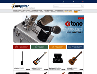 en.euroguitar.com screenshot