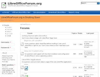 en.libreofficeforum.org screenshot