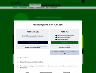 en.pons.com screenshot