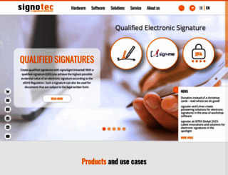 en.signotec.com screenshot