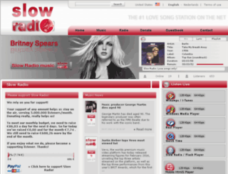 en.slowradio.com screenshot