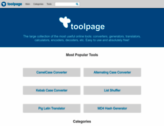 en.toolpage.org screenshot