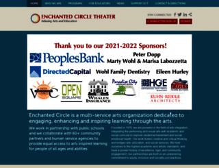 enchantedcircletheater.com screenshot