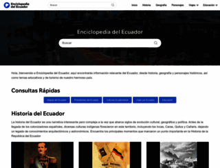 enciclopediadelecuador.com screenshot
