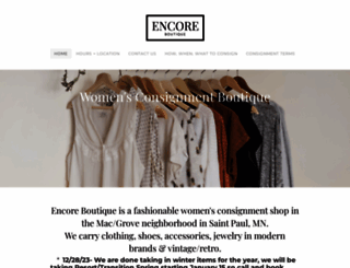 encoreboutiquestpaul.com screenshot