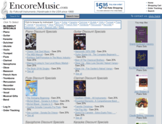 encoremusic.com screenshot