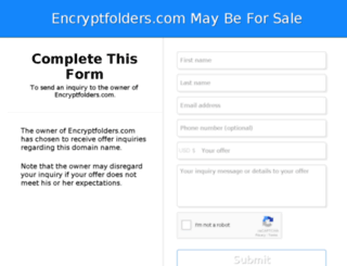 encryptfolders.com screenshot