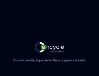 encycletherapeutics.com screenshot