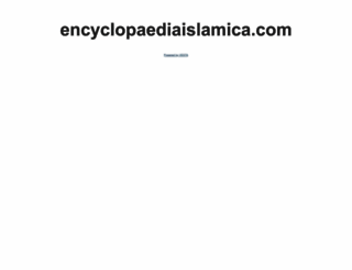 encyclopaediaislamica.com screenshot