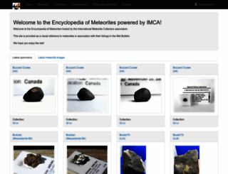 encyclopedia-of-meteorites.com screenshot