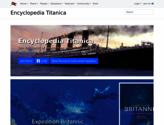 encyclopedia-titanica.org screenshot