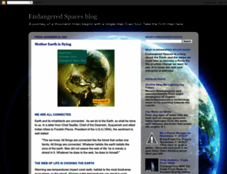 endangeredspaces.blogspot.com screenshot