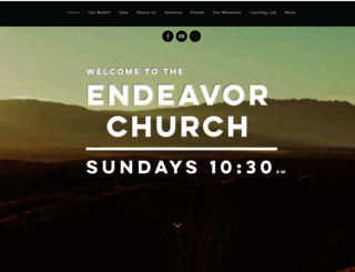 endeavorchurch.org screenshot