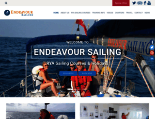 endeavour-sailing.co.uk screenshot