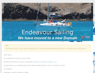 endeavoursailing.co.uk screenshot
