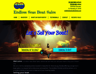 endlesseasboatsales.com screenshot