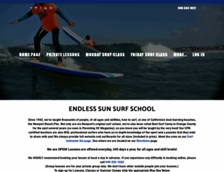 endlesssunsurf.com screenshot