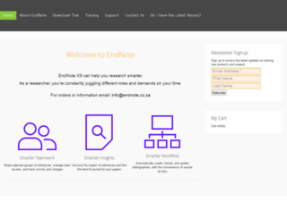endnote.co.za screenshot