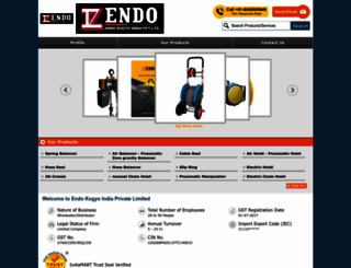 endo-kogyo.co.in screenshot