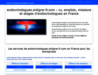 endocrinologues.enligne-fr.com screenshot