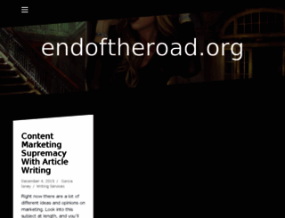 endoftheroad.org screenshot