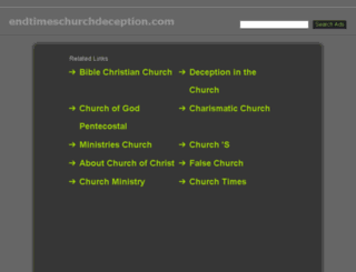 endtimeschurchdeception.com screenshot