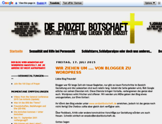 endzeitbotschaft.blogspot.com screenshot