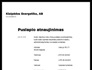 energetika.lt screenshot