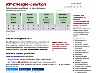 energie-lexikon.info screenshot