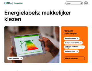 energielabel.nl screenshot
