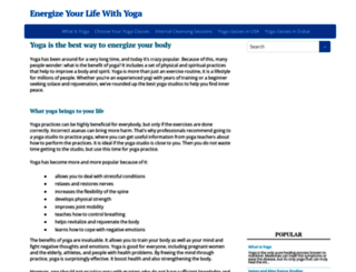 energize-yoga.com screenshot