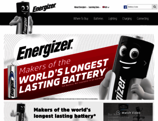 energizer.co.uk screenshot