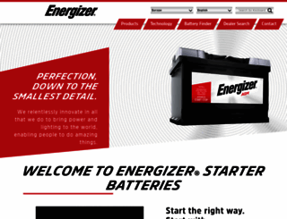 energizerautomotivebatteries.com screenshot